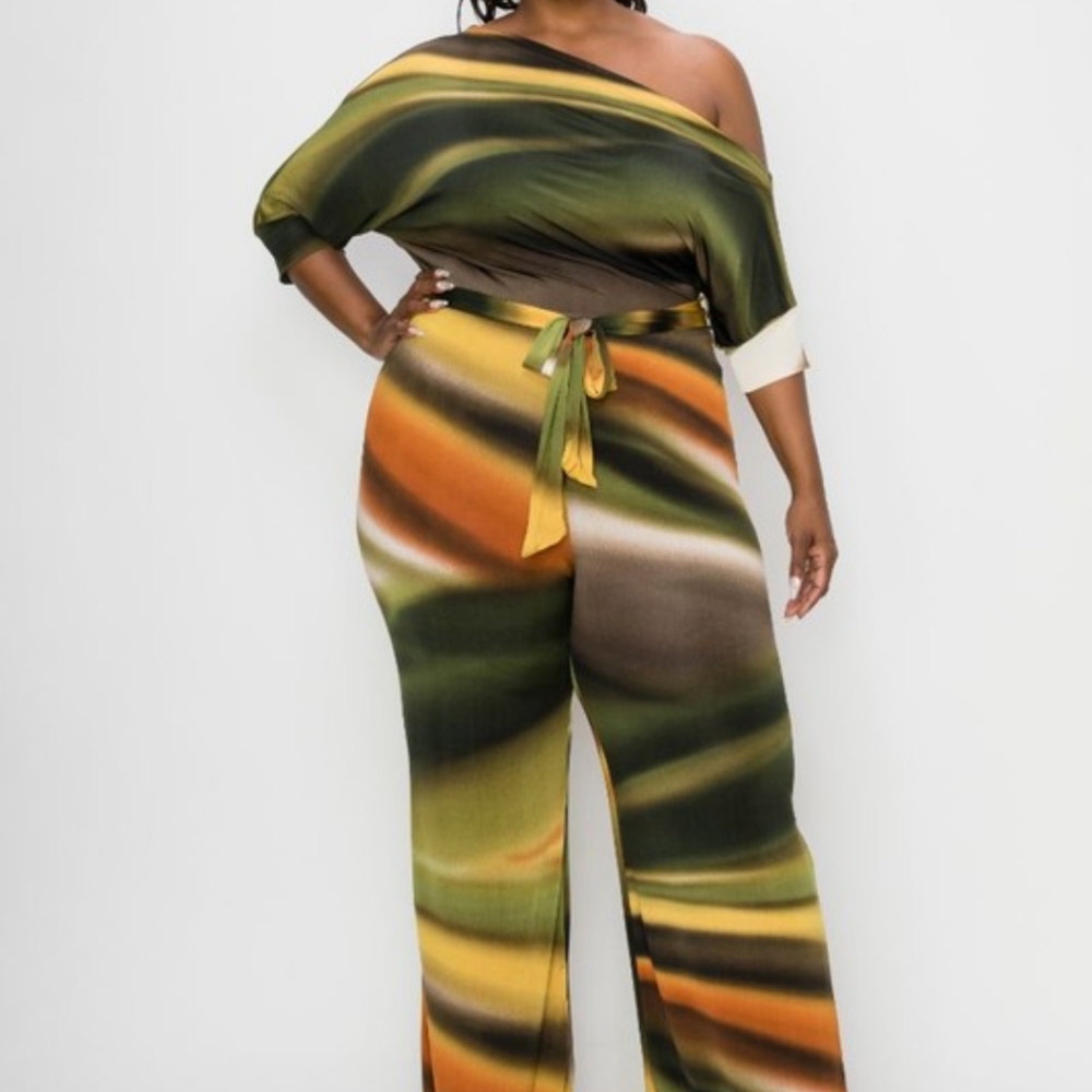 "Who's that Girl" multicolored jumpsuit